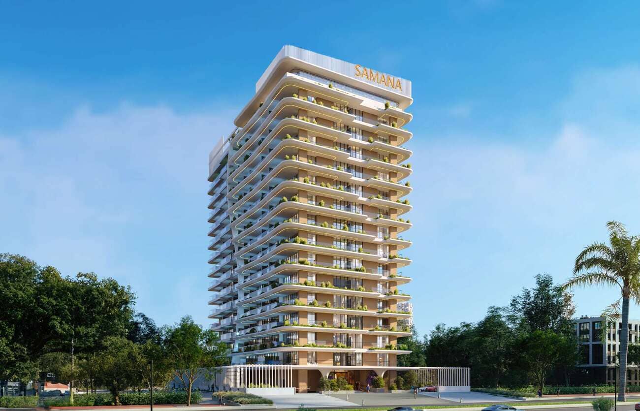 Samana Park Meadows by Samana, Dubailand Residence Complex. Render supplied by developer.