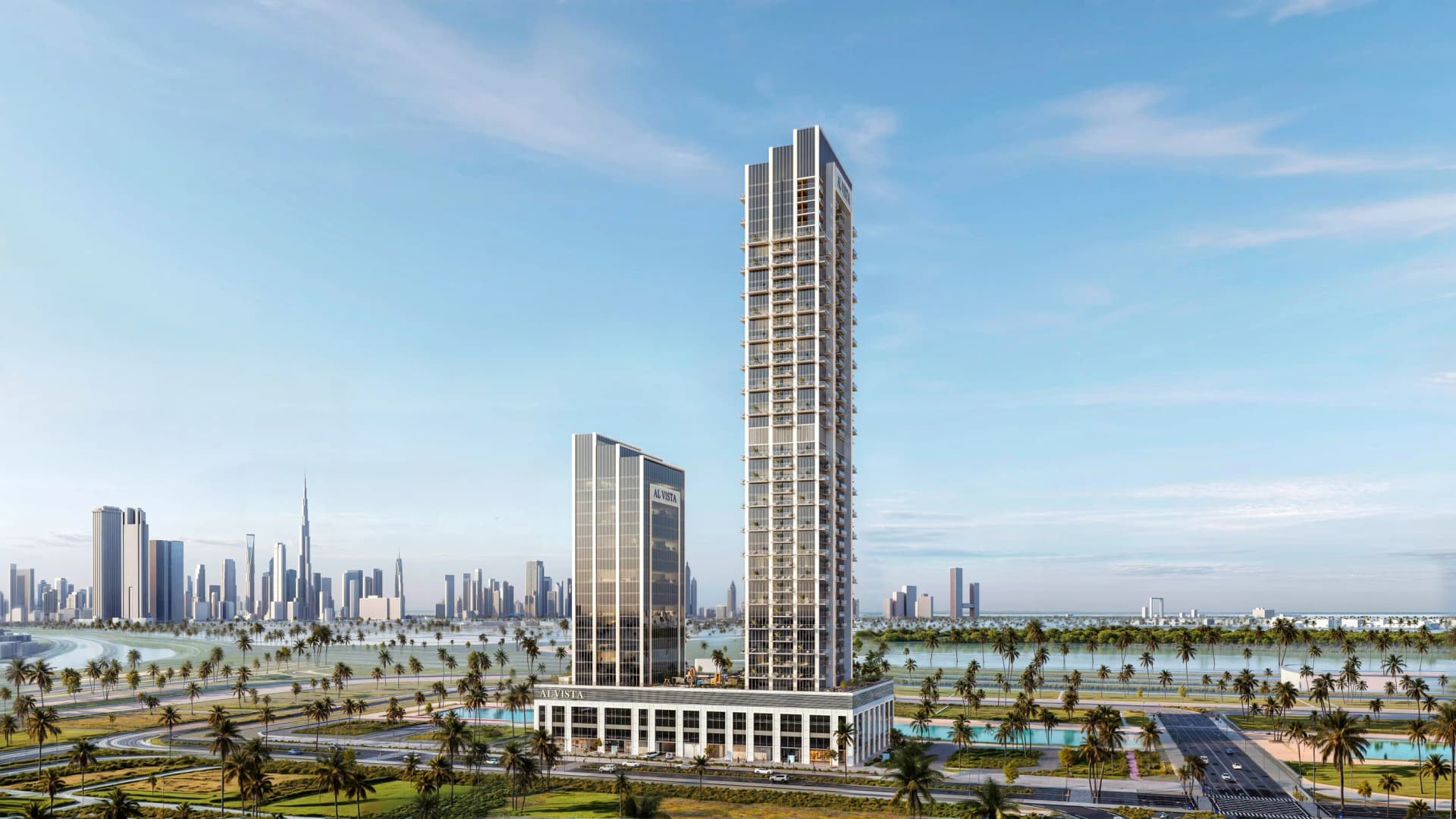 Al Vista by Dubai Investments, Bukadra. Render supplied by developer.