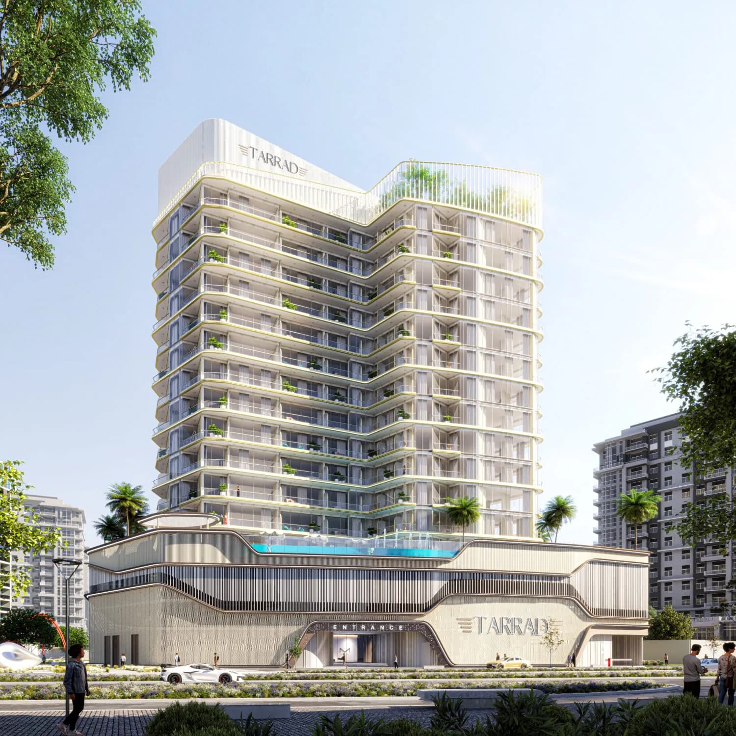 Celesto Tower 2 by Saeed Tarrad Real Estate Development, Wadi al safa 5. Render supplied by developer.