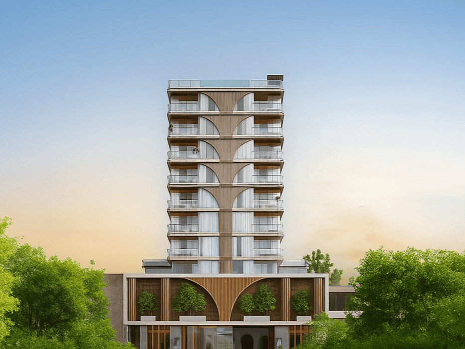 Whitestone Residences by Axiom Prime Real Estate Development, Jumeirah Garden City. Render supplied by developer.