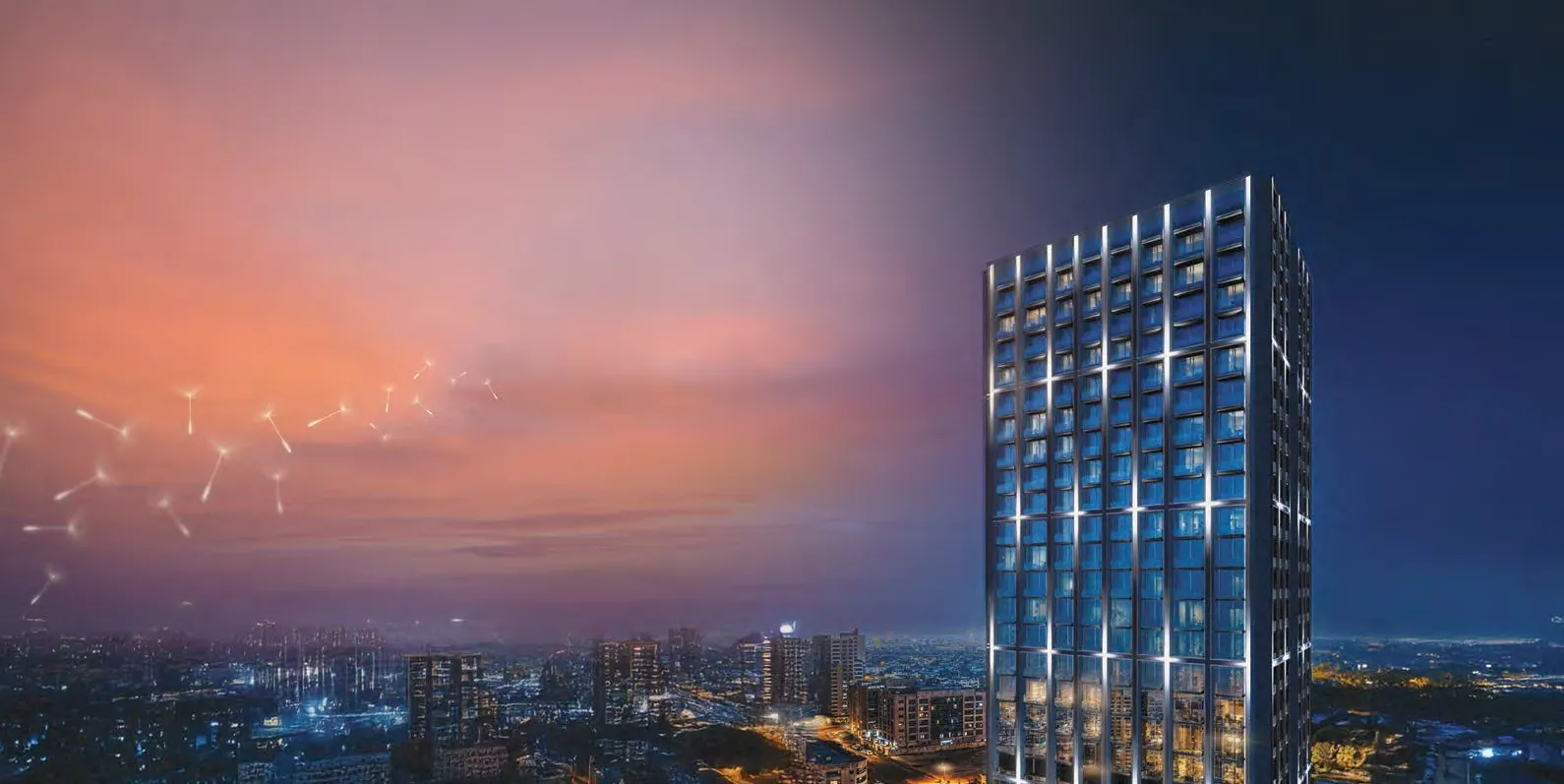 Binghatti Etherea by Binghatti, JVC (Jumeirah Village Circle). Render supplied by developer.