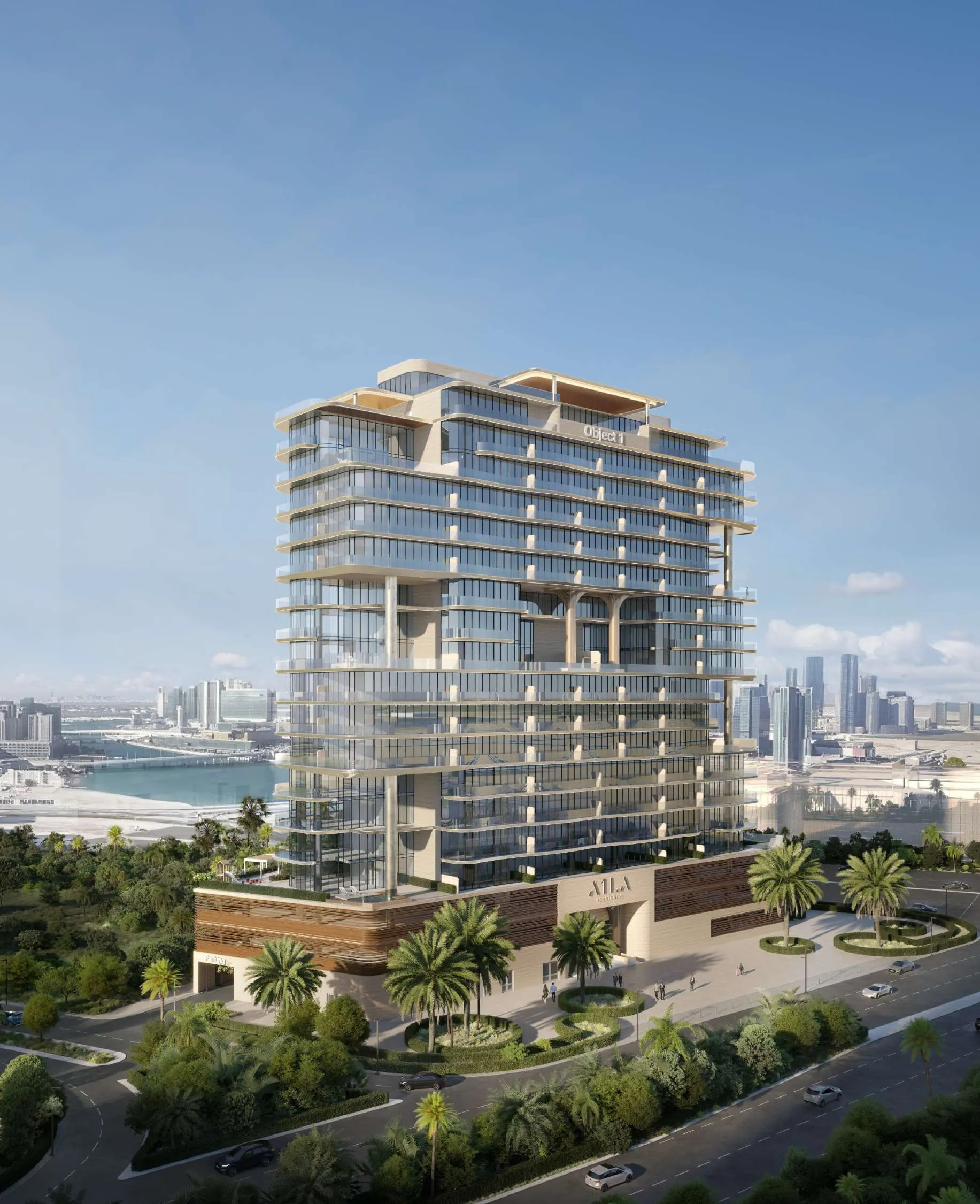 A1LA Residence by Object One, Reem Island. Render supplied by developer.