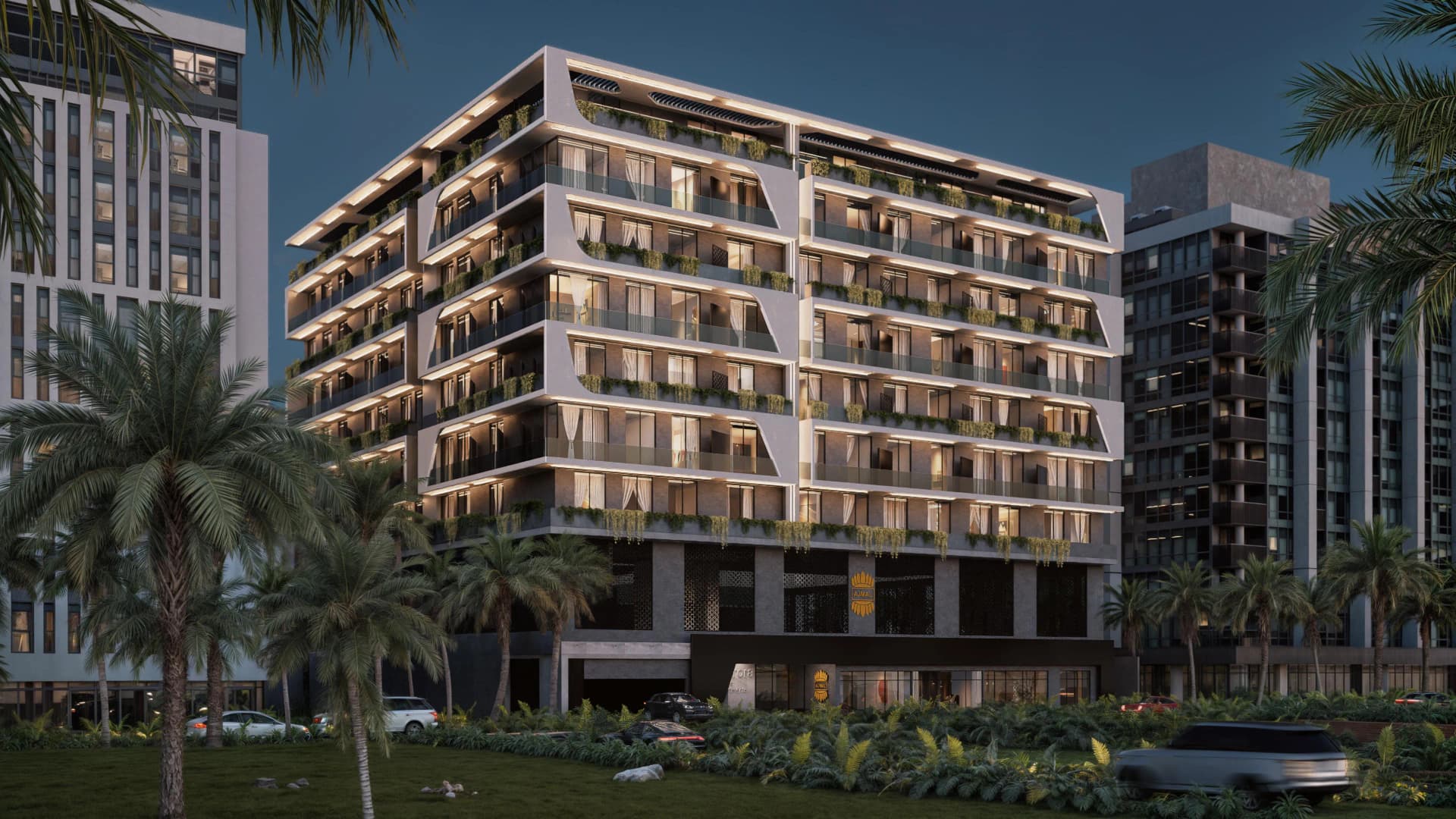 Stellar Axis by Ajmal Estate Developers, warsan 4. Render supplied by developer.
