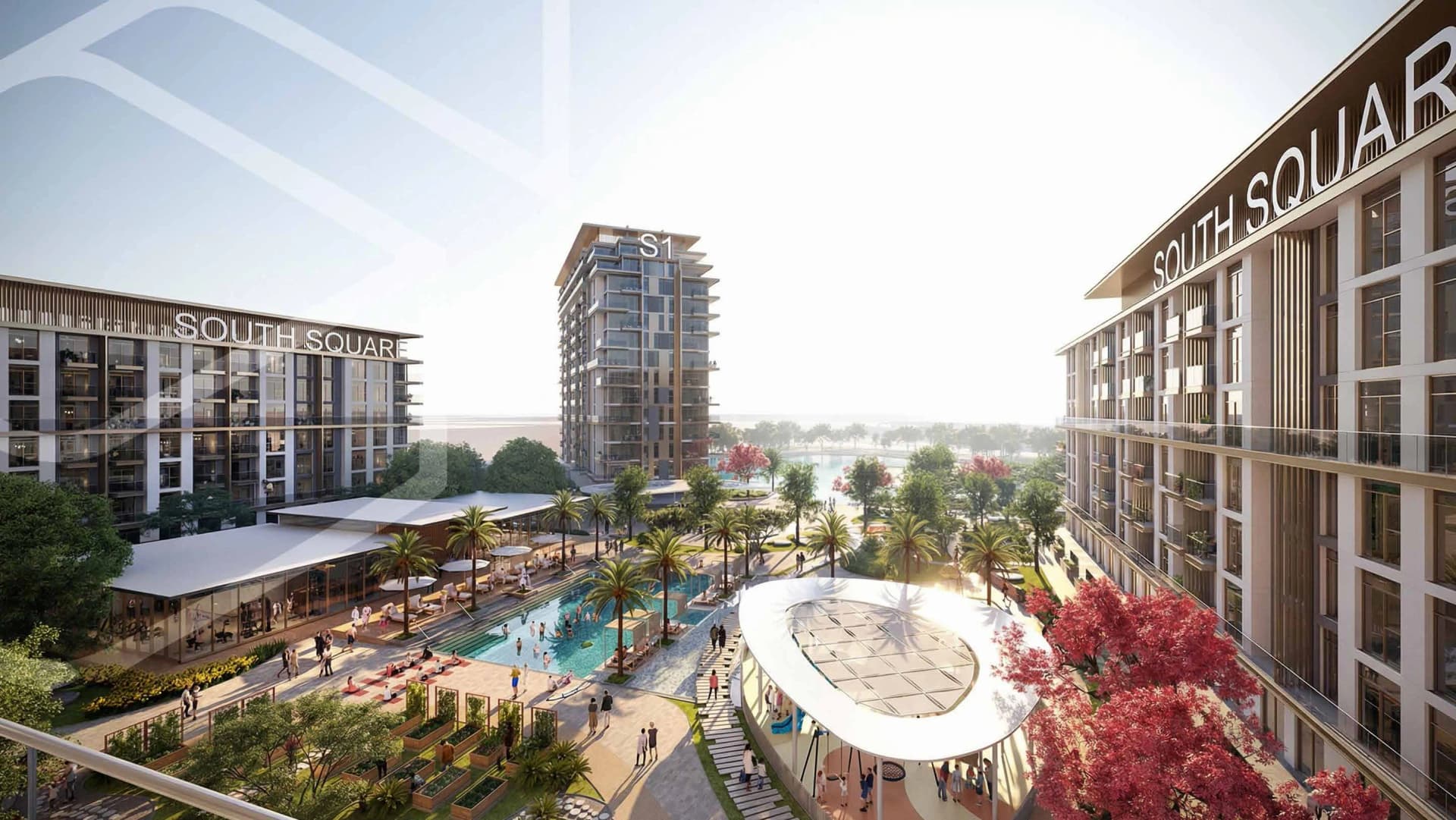 South Square Tower S1 by Dubai South, Dubai South. Render supplied by developer.