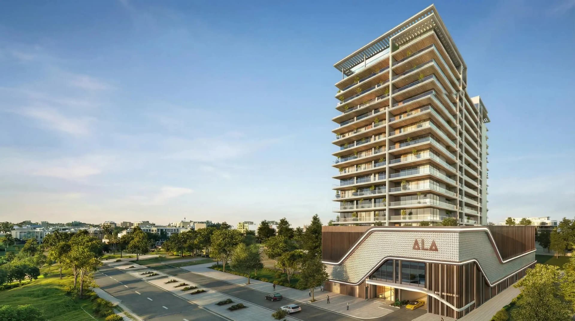 Havencia by ALA Developments, Dubailand Residence Complex. Render supplied by developer.