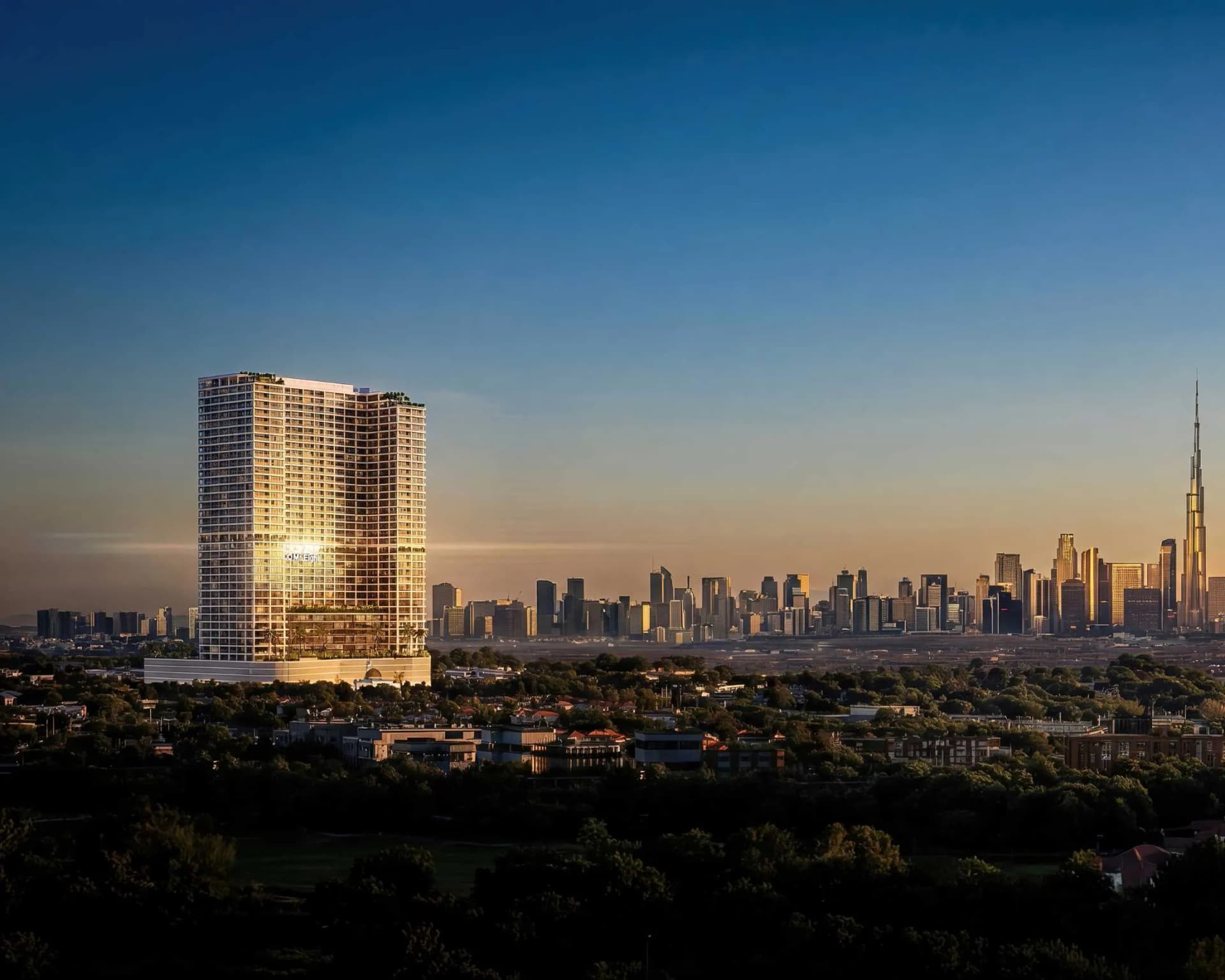 The WOW Tower by Mr. Eight Development, Dubailand Residence Complex. Render supplied by developer.