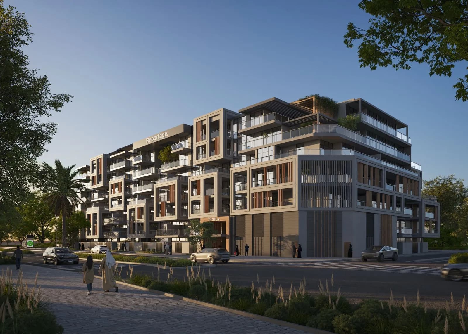 Sila by Reportage, Masdar City. Render supplied by developer.