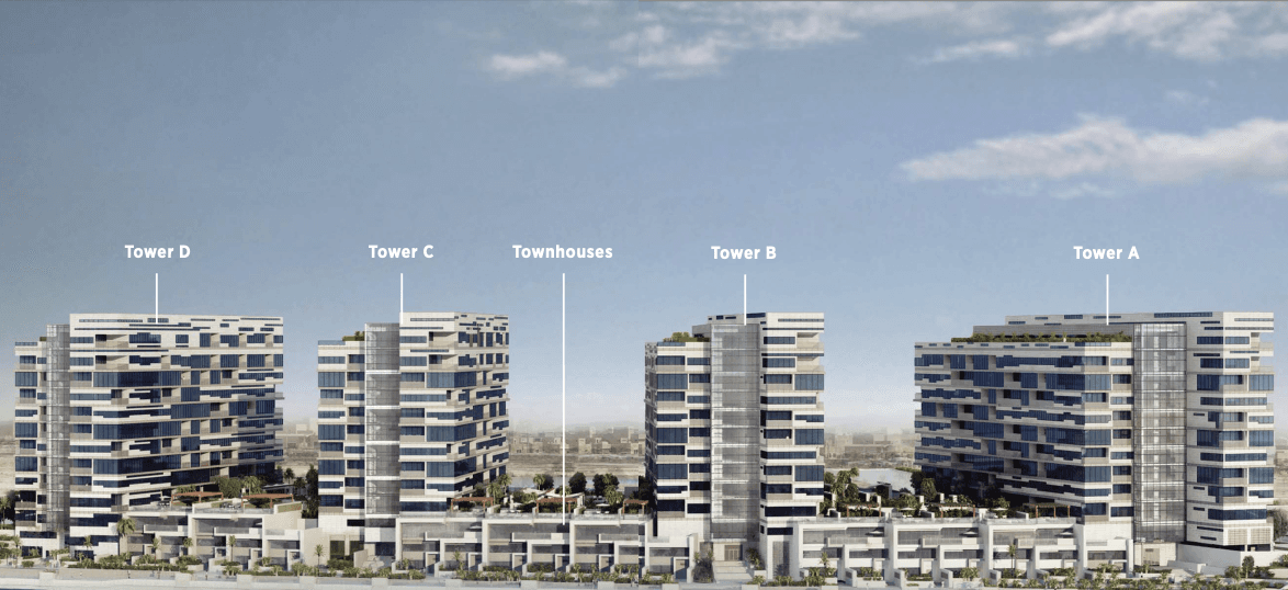 Lamar Residences by Nine Yards, Al Raha Beach. Render supplied by developer.