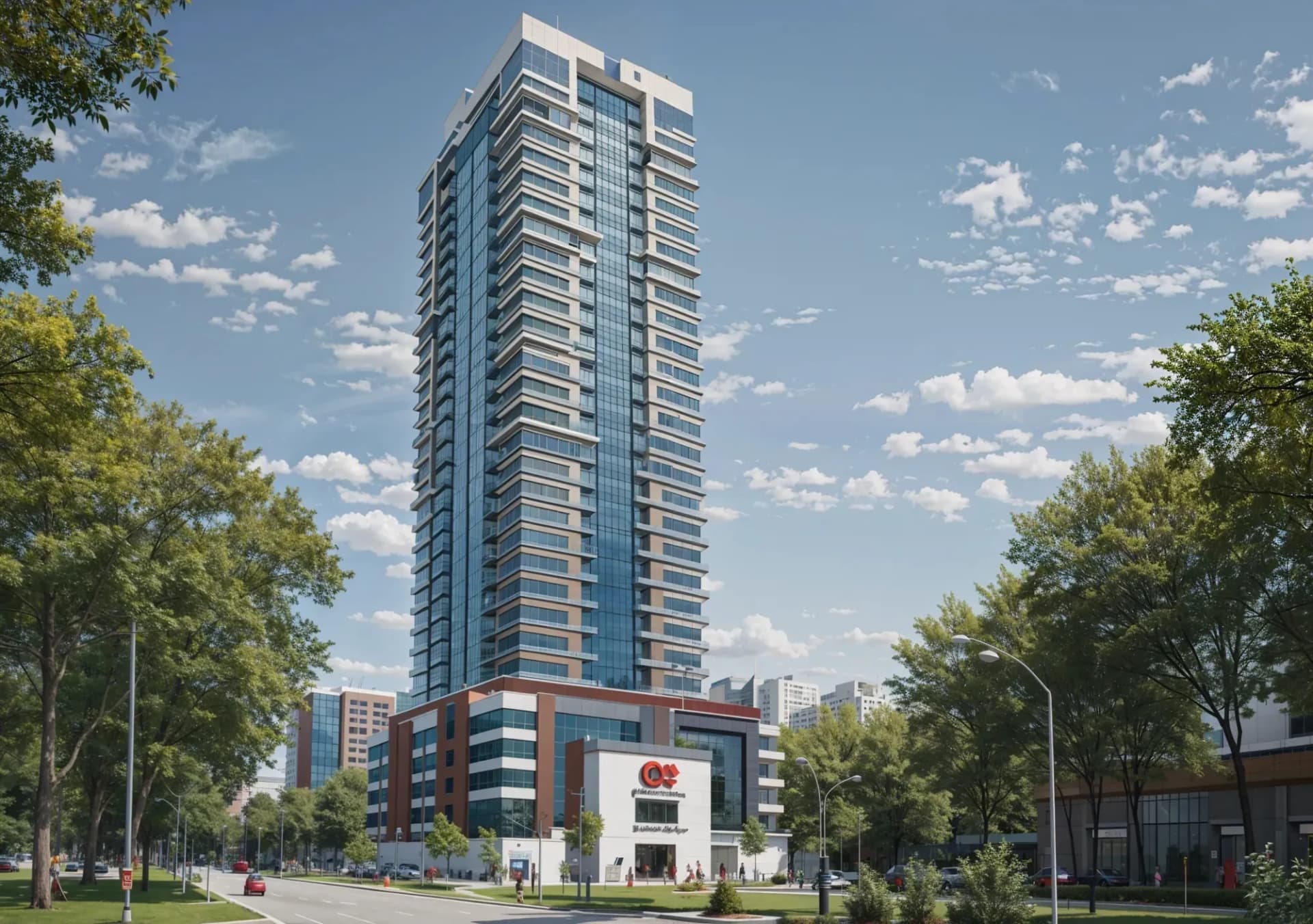 Al-Aamra 1 Tower by GJ Properties, Al Amerah. Render supplied by developer.