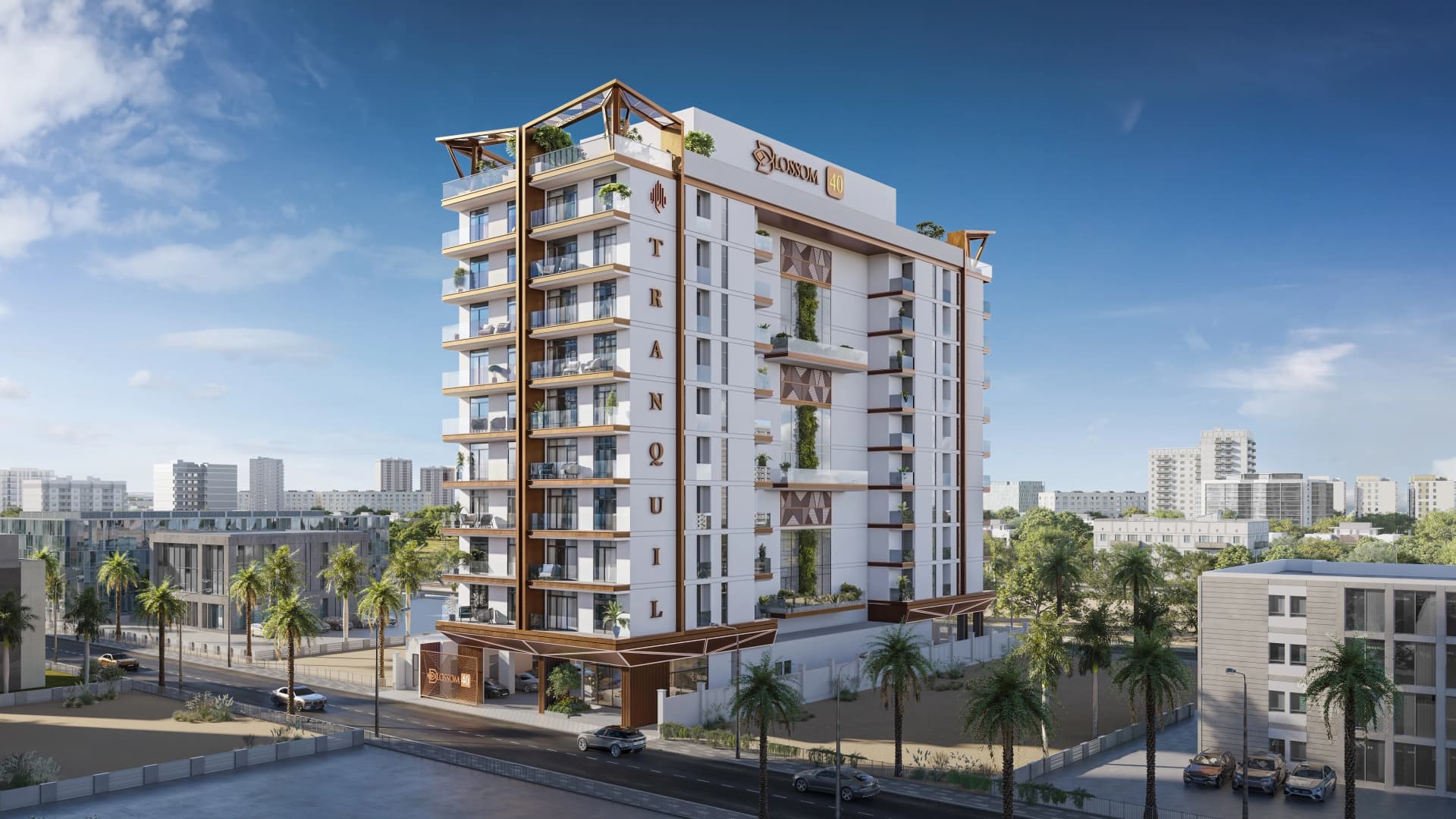 Blossom 40 by Tranquil Infra Developers, Majan. Render supplied by developer.
