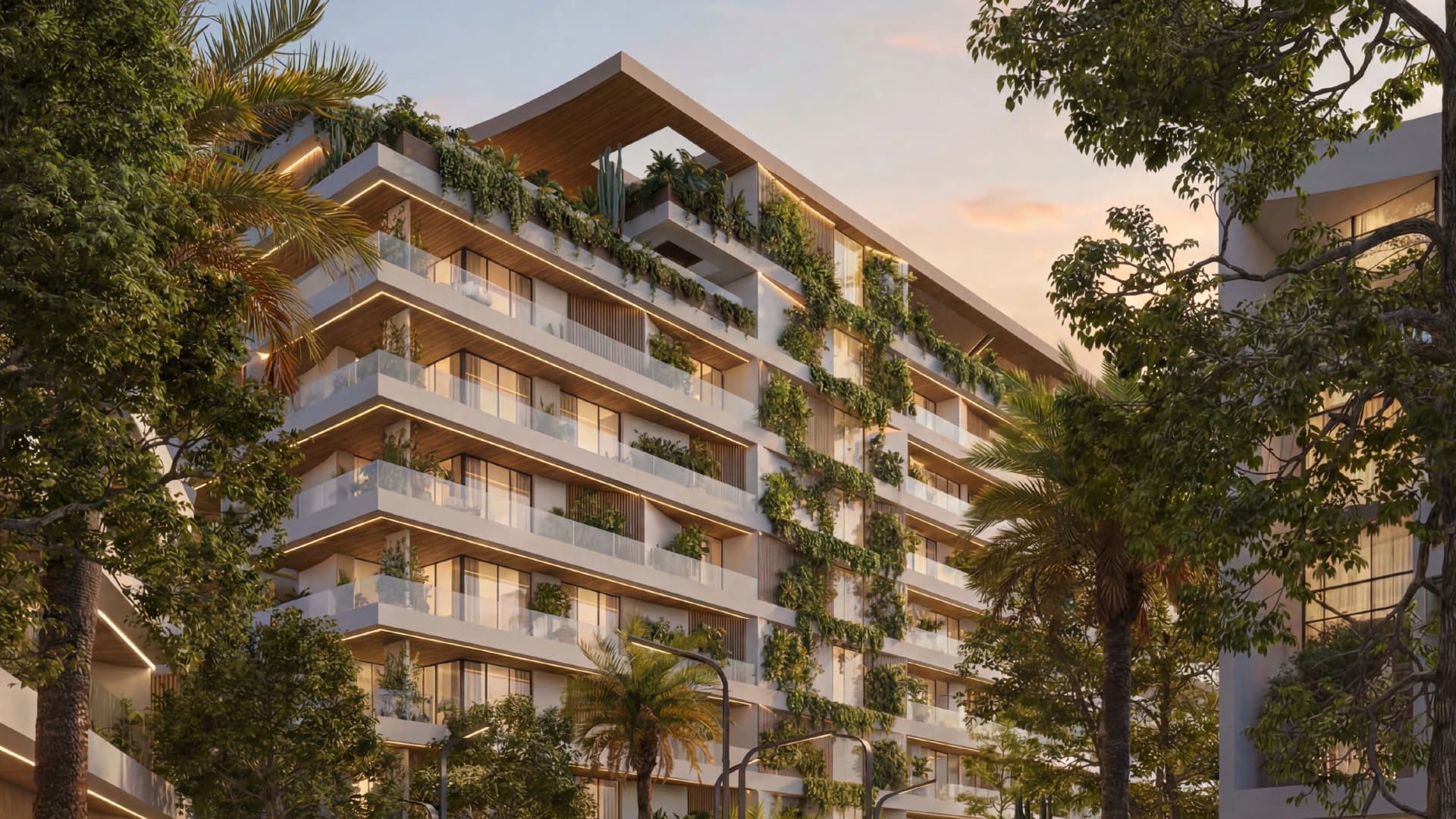 Lunaya Terraces by Zaya, Saih Shuaib. Render supplied by developer.