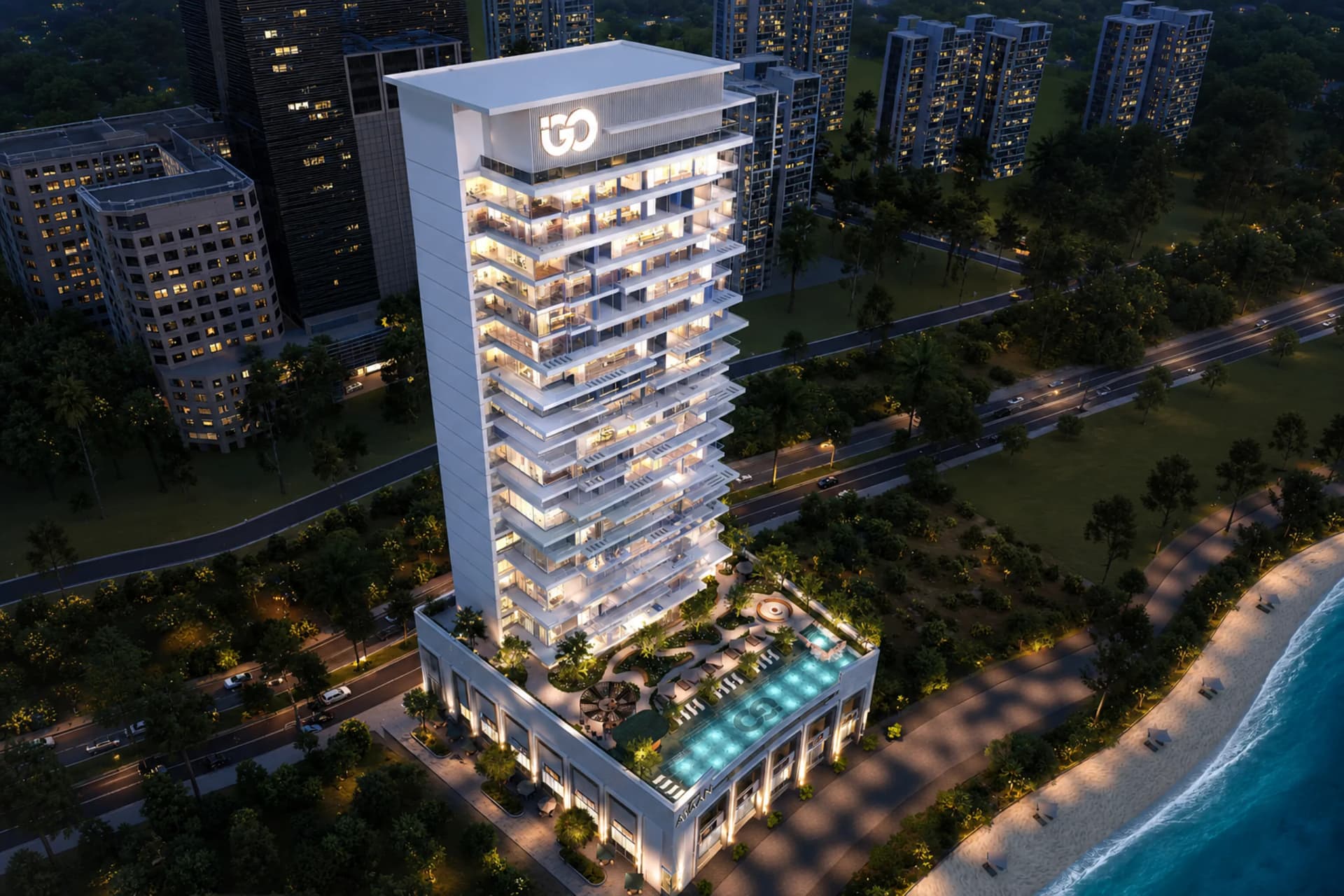Ayaan Heights 1 by IGO, Bukadra. Render supplied by developer.