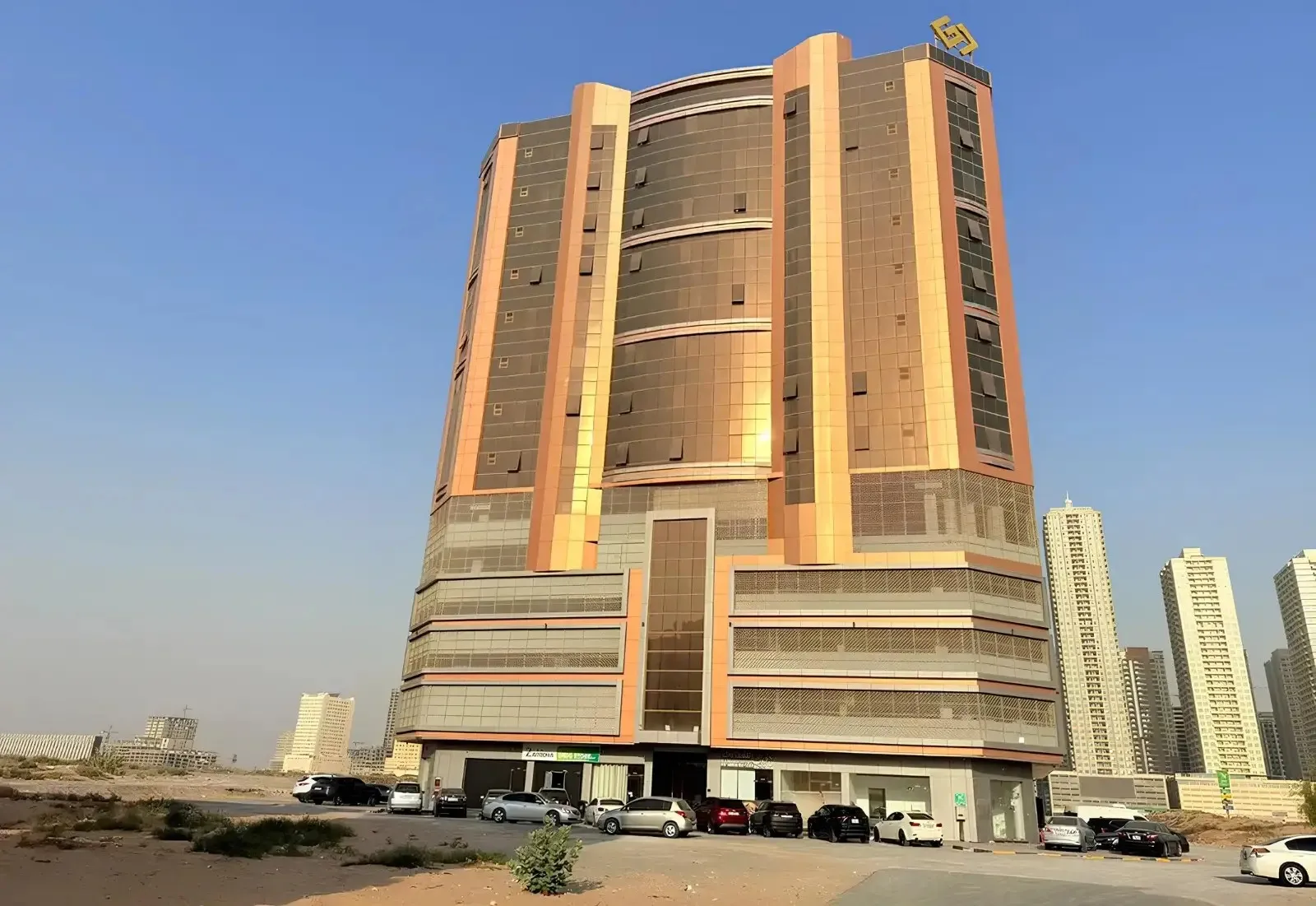 Al Ghoroub Tower by GJ Properties, Ragayeb. Render supplied by developer.