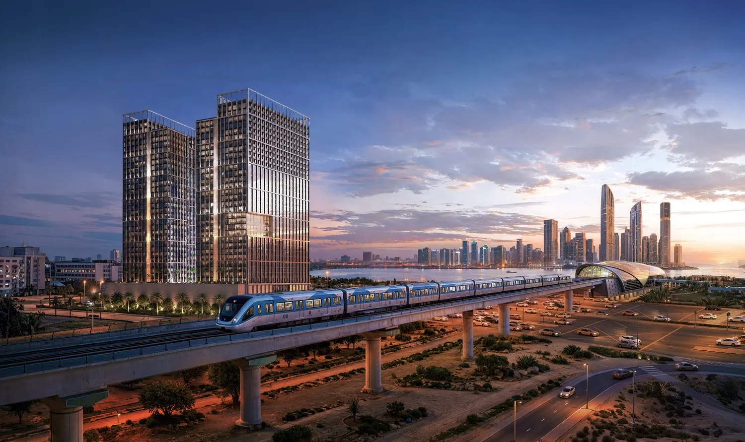Binghatti Spectre by Binghatti, Al Jaddaf Waterfront. Render supplied by developer.