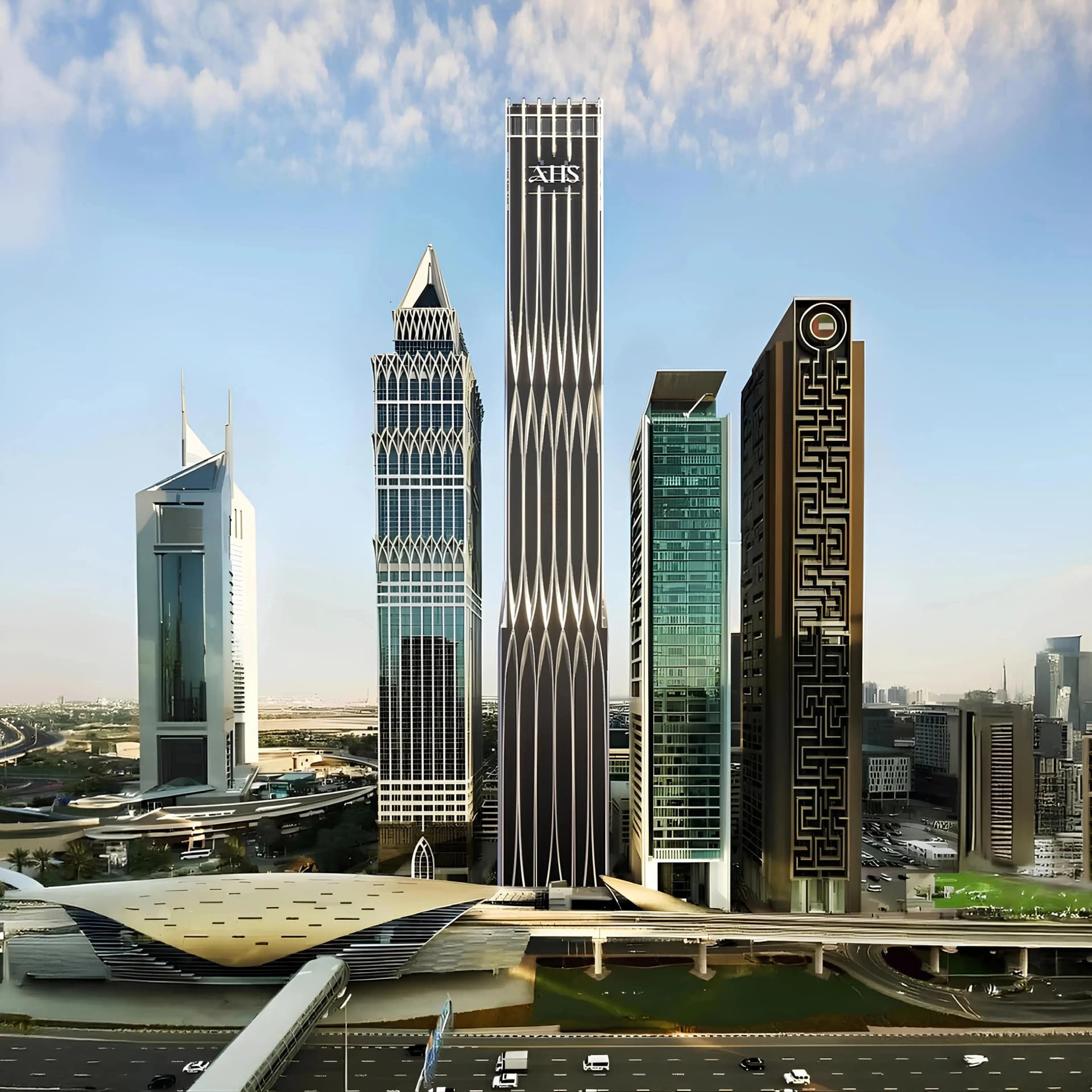 AHS Tower by AHS Properties, DIFC (Dubai International Financial Center). Render supplied by developer.