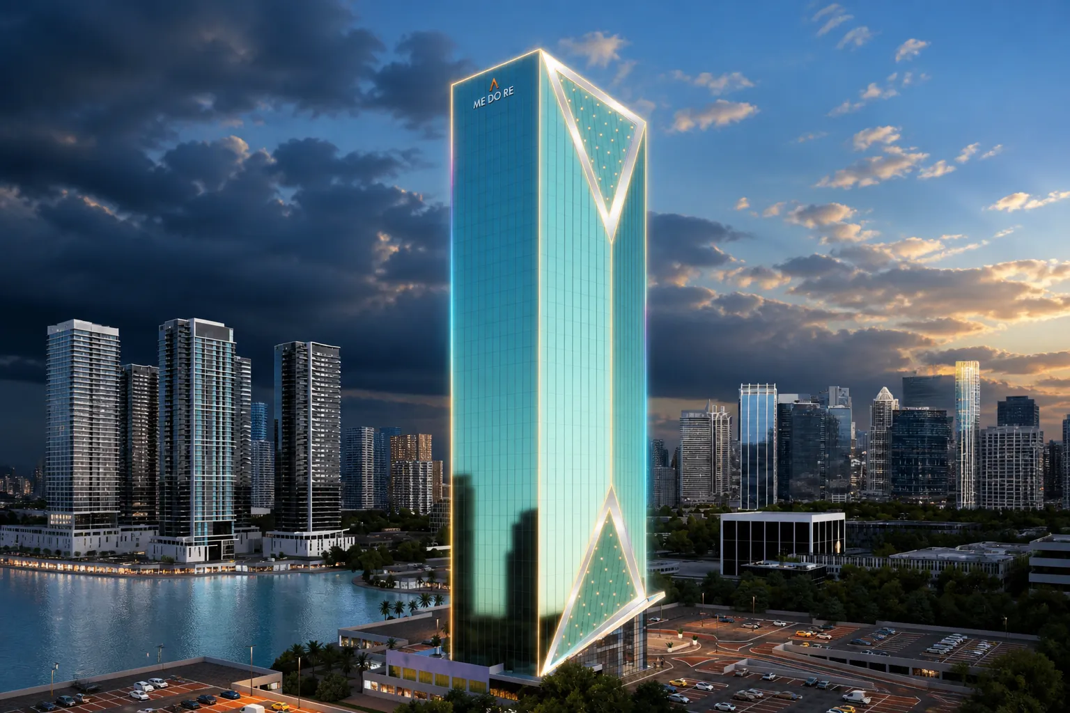 Me Do Re Business by Me Do Re, JLT (Jumeirah Lake Towers). Render supplied by developer.