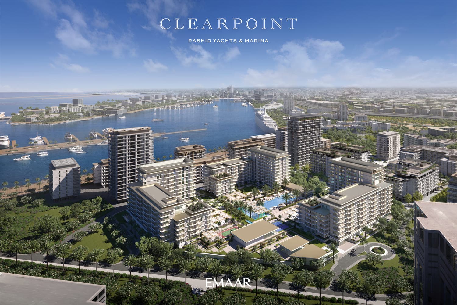 Clearpoint by Emaar, Mina Rashid. Render supplied by developer.