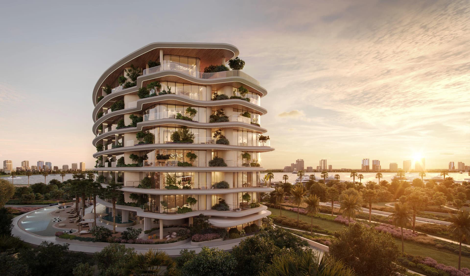 Lia by Avenew Development by AVENEW Development, Dubai Islands. Render supplied by developer.