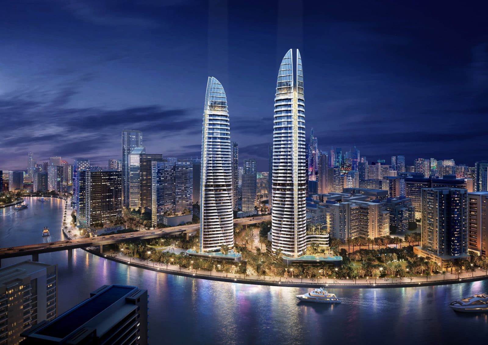 Canal Heights by Damac, Business Bay. Render supplied by developer.