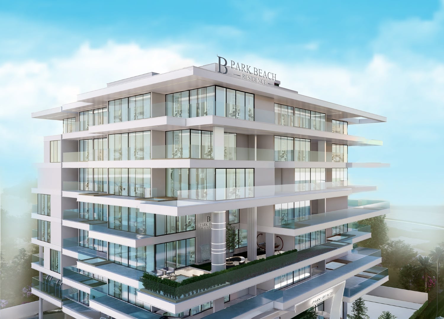 Park Beach Residence II by Park Group in Al Marjan Island, render supplied by developer