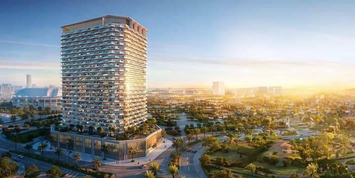Binghatti Haven by Binghatti, Dubai Sports City. Render supplied by developer.