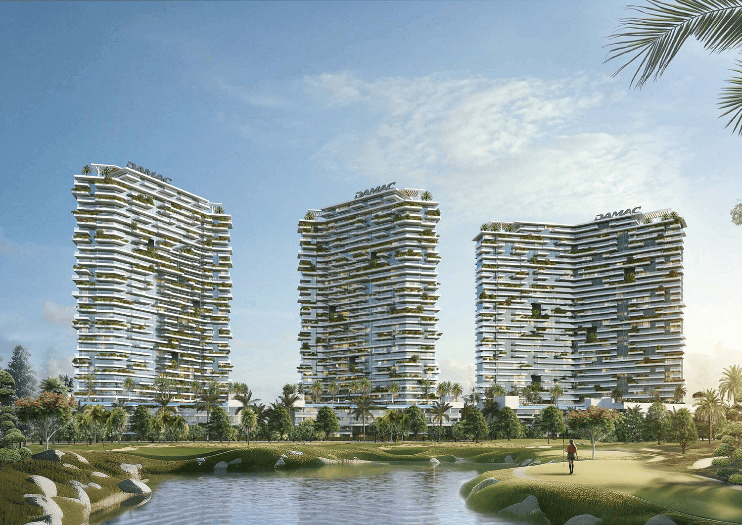 Golf Greens by Damac, Damac Hills. Render supplied by developer.