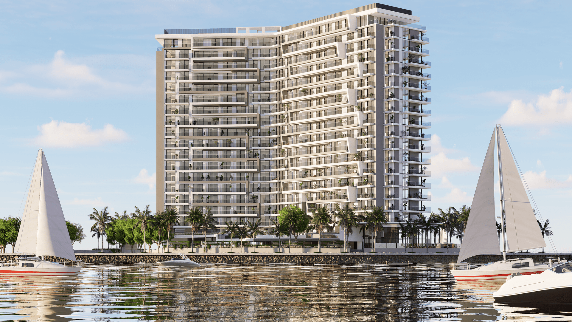 The Icon Tower by Advanced Properties, Yas Island. Render supplied by developer.