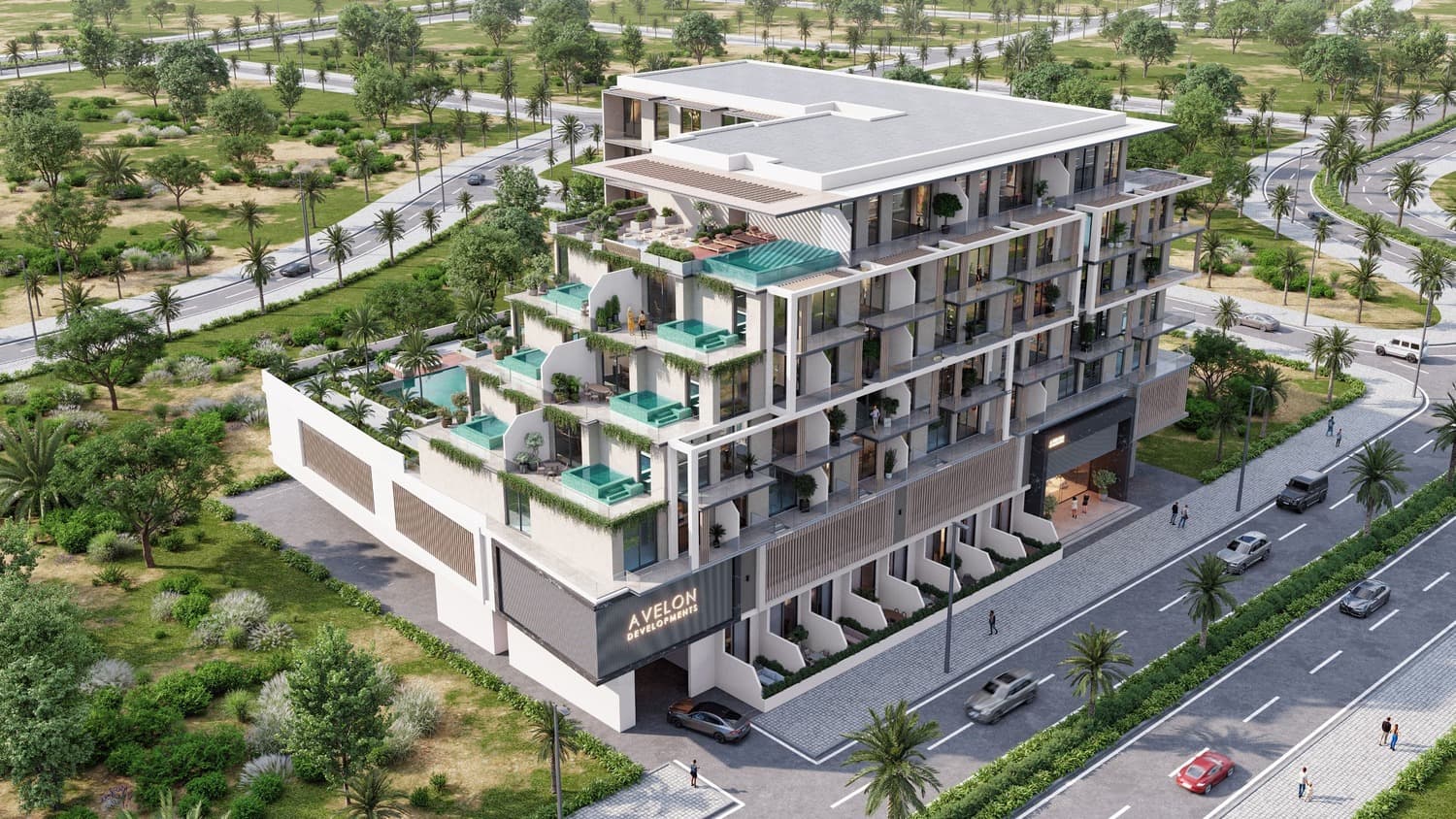 Trevino by Avelon Developments, JVC (Jumeirah Village Circle). Render supplied by developer.
