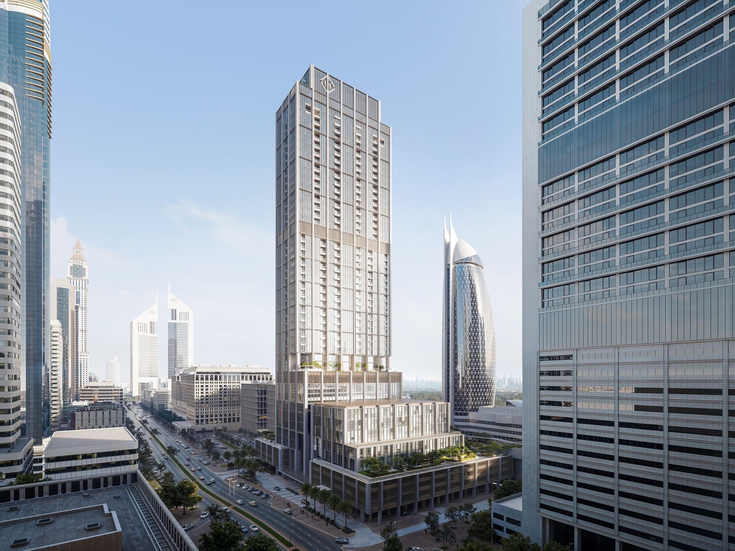 DIFC Heights Tower by Dubai International Financial Centre (DIFC), DIFC (Dubai International Financial Center). Render supplied by developer.
