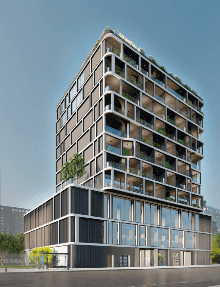 The Grandala by Palladium Prime Real Estate Development, Jumeirah Garden City. Render supplied by developer.