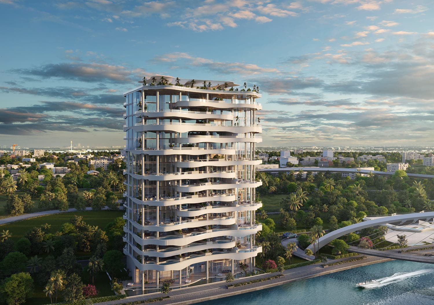 One Canal Residences by AHS Properties, Safa Park. Render supplied by developer.