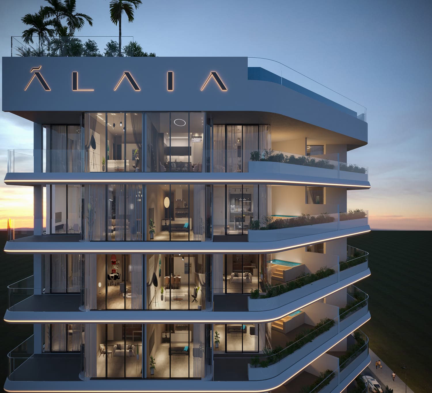 Chelsea Gardens by Alaia Developments, Jumeirah Garden City. Render supplied by developer.