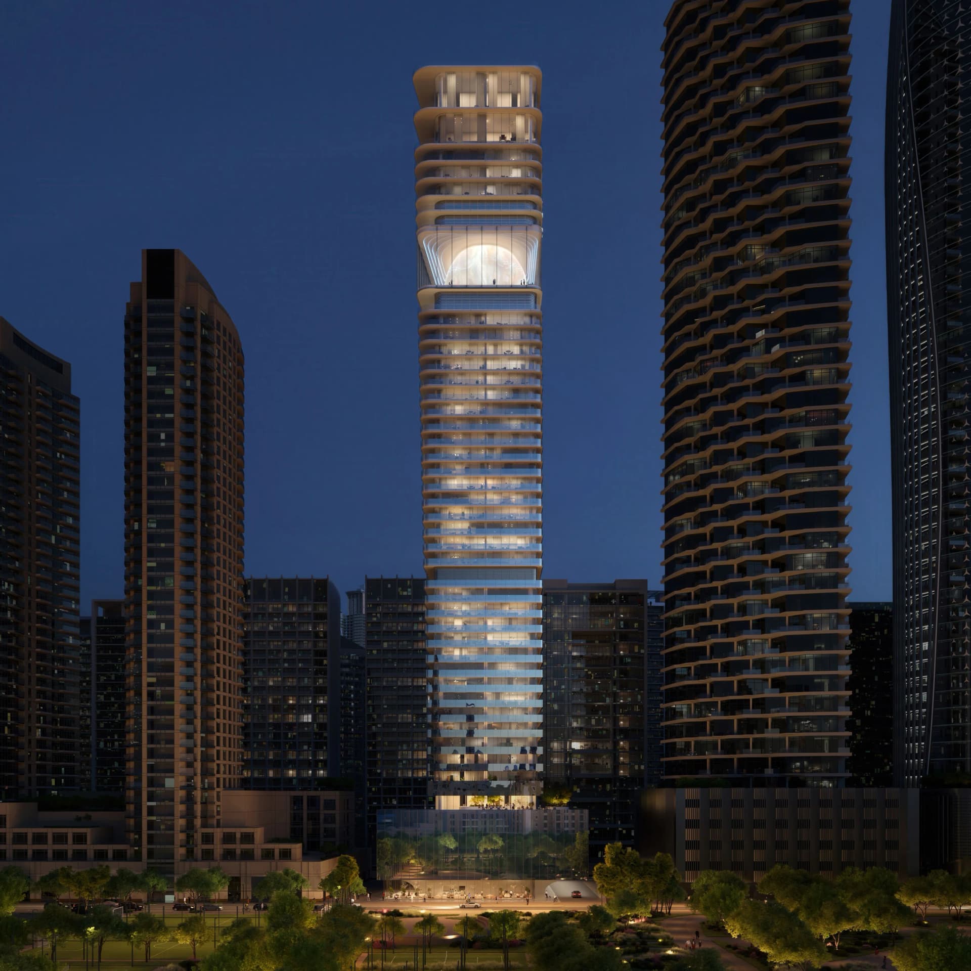 Inaura Hotels & Residences Downtown by ARADA, Downtown Dubai. Render supplied by developer.