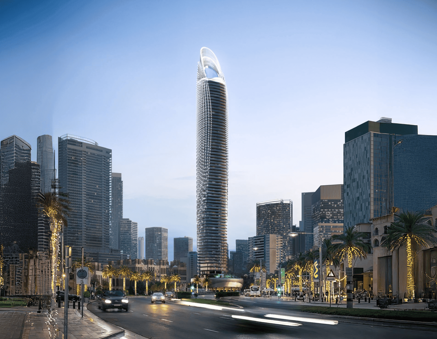 Binghatti Skyblade by Binghatti, Downtown Dubai. Render supplied by developer.