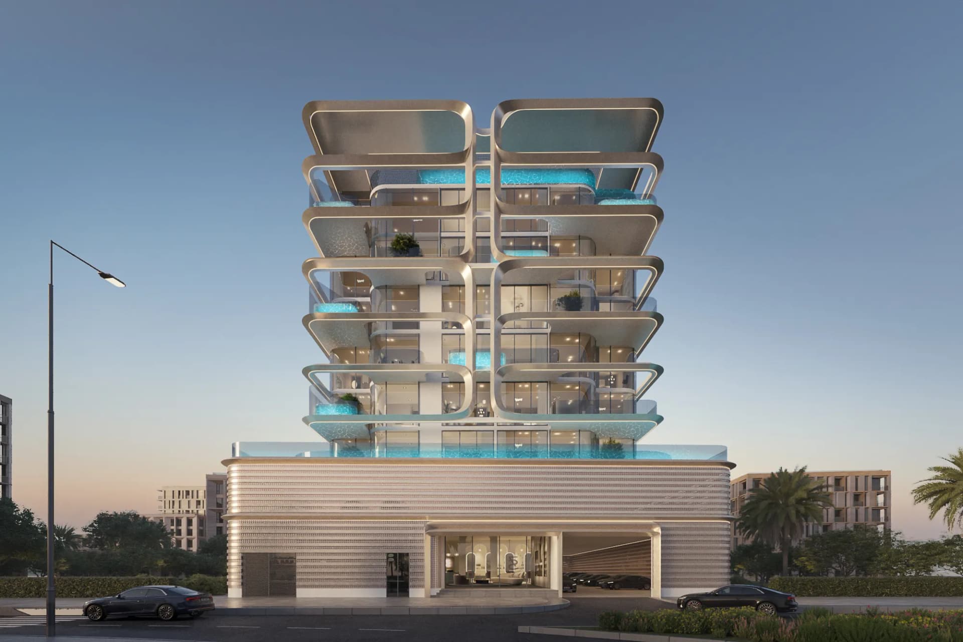 Vue Doree by Crystal Bay Development, Dubai Islands. Render supplied by developer.