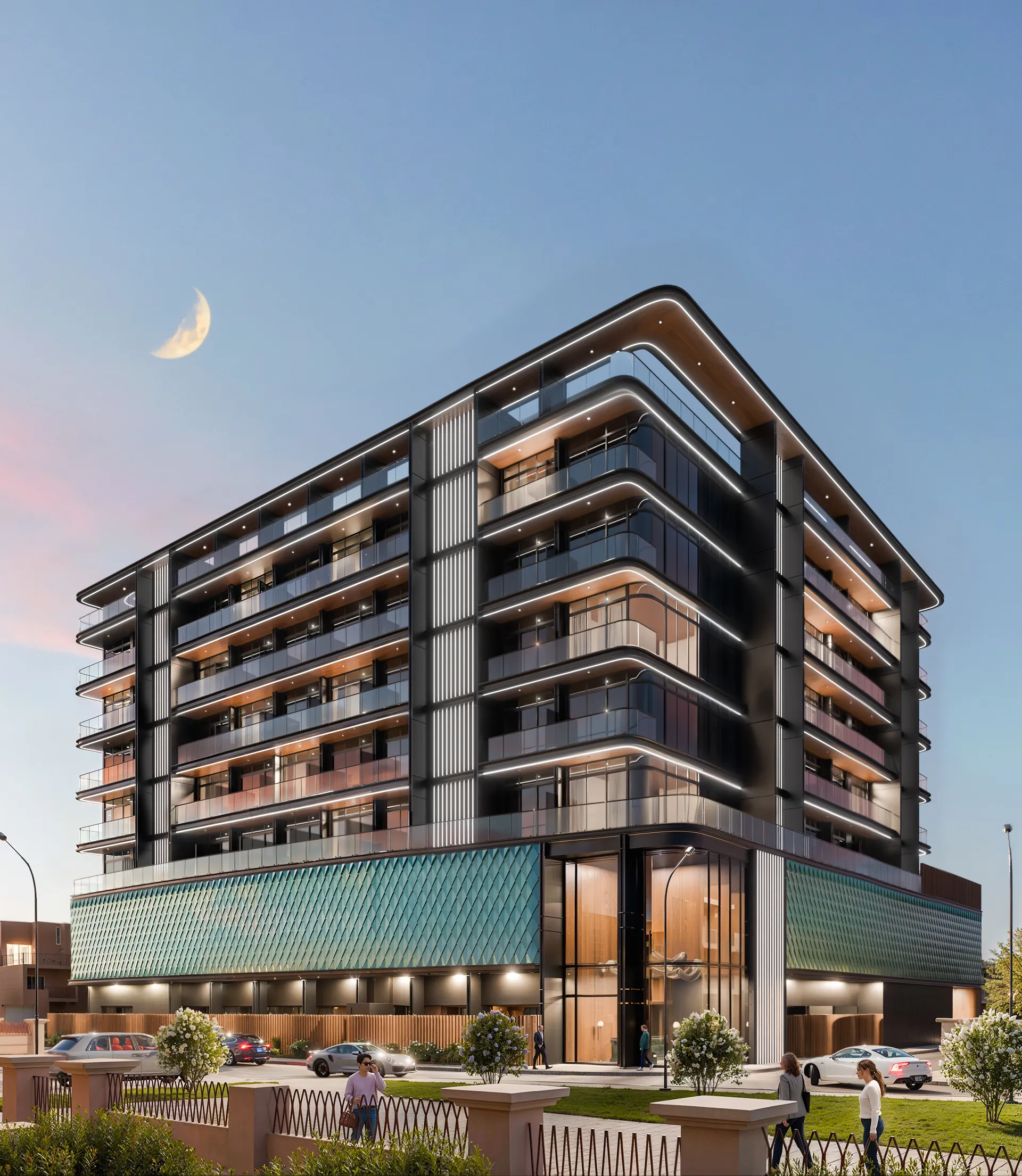 Opal by Crystal by Crystal Group, JVC (Jumeirah Village Circle). Render supplied by developer.