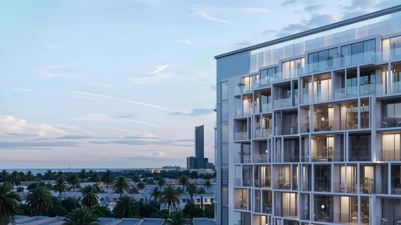 Island Heights by Range Development, Al Marjan Island. Render supplied by developer.