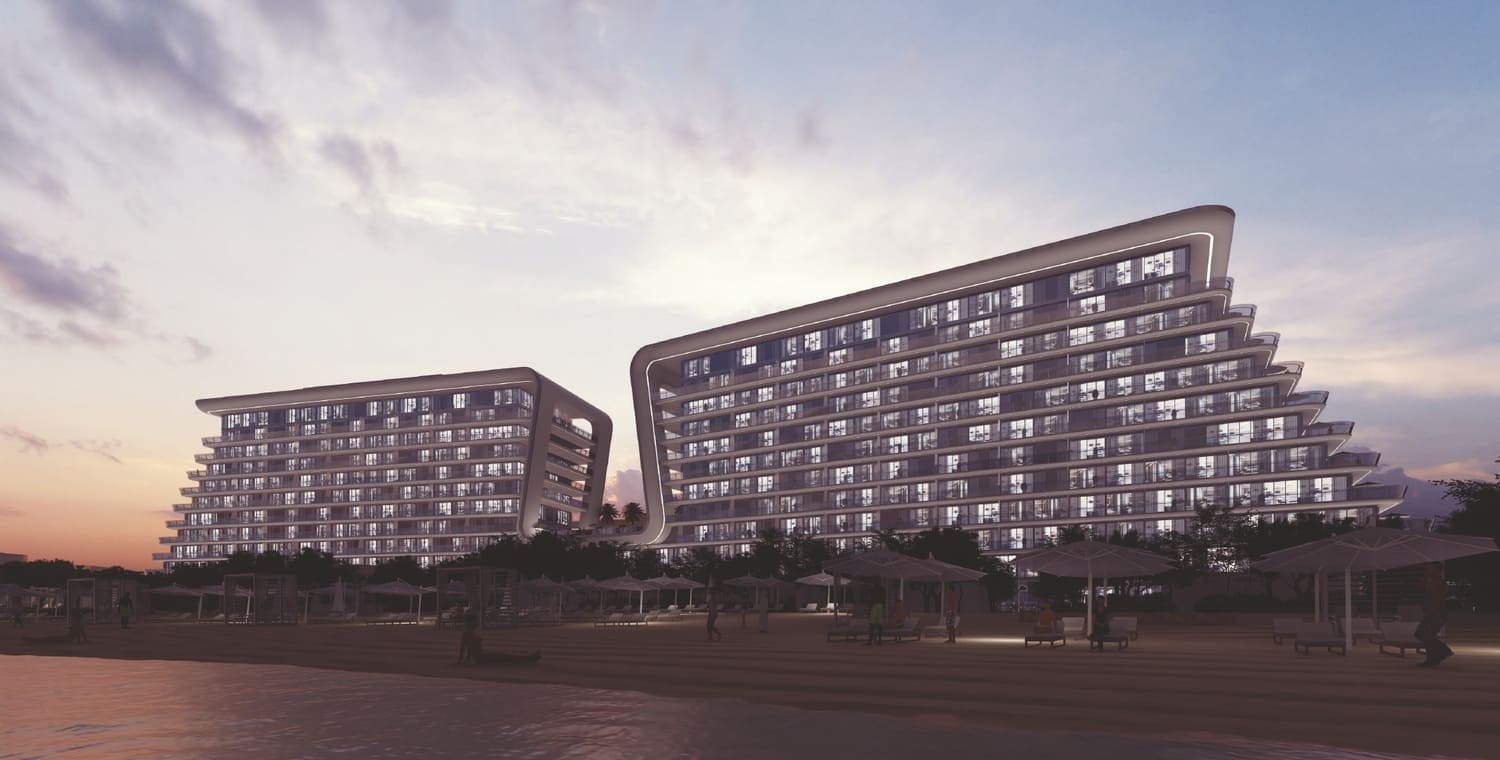 Yas Beach Residence by Siadah Development, Yas Island. Render supplied by developer.
