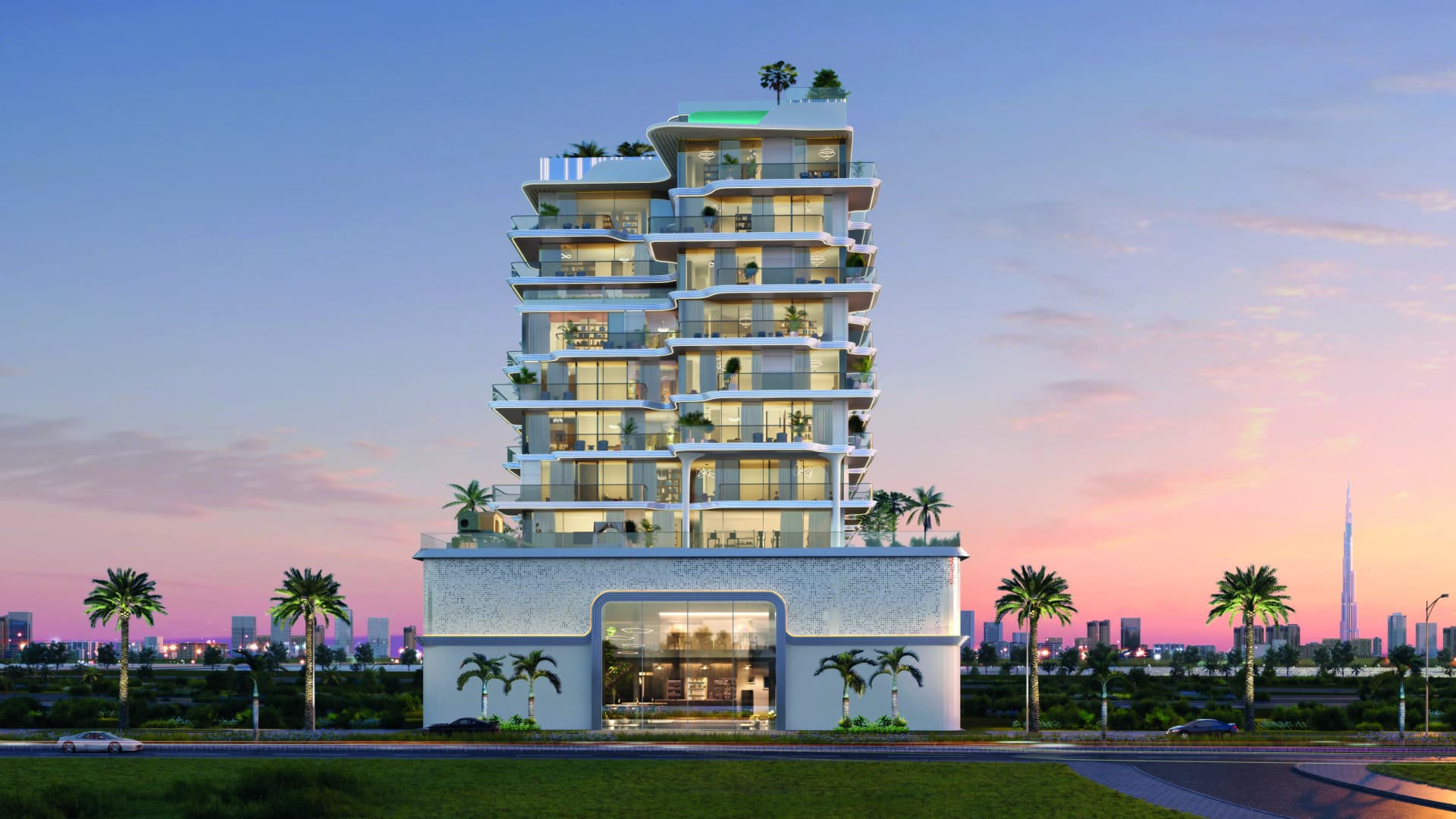 Meriden Beach Residences by Green Horizon Developments, Dubai Islands. Render supplied by developer.