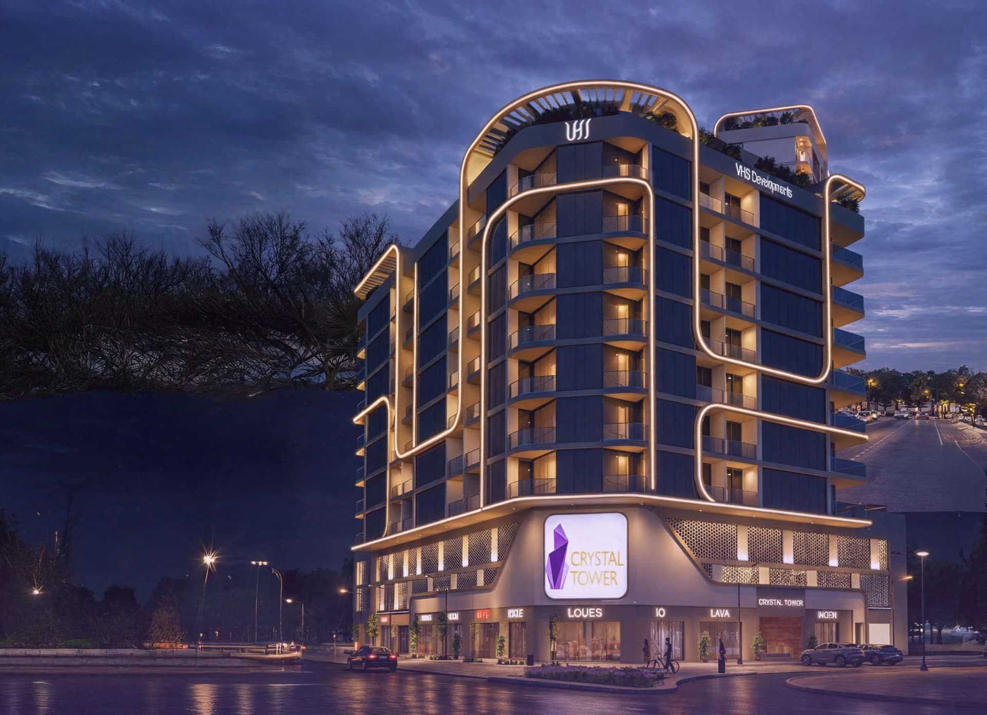 Crystal Tower by VHS by VHS Developments, Dubai International City. Render supplied by developer.