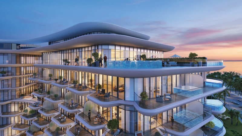 Taj Wellington Mews by BNW Developments, Jazeerat Al Marjan. Render supplied by developer.