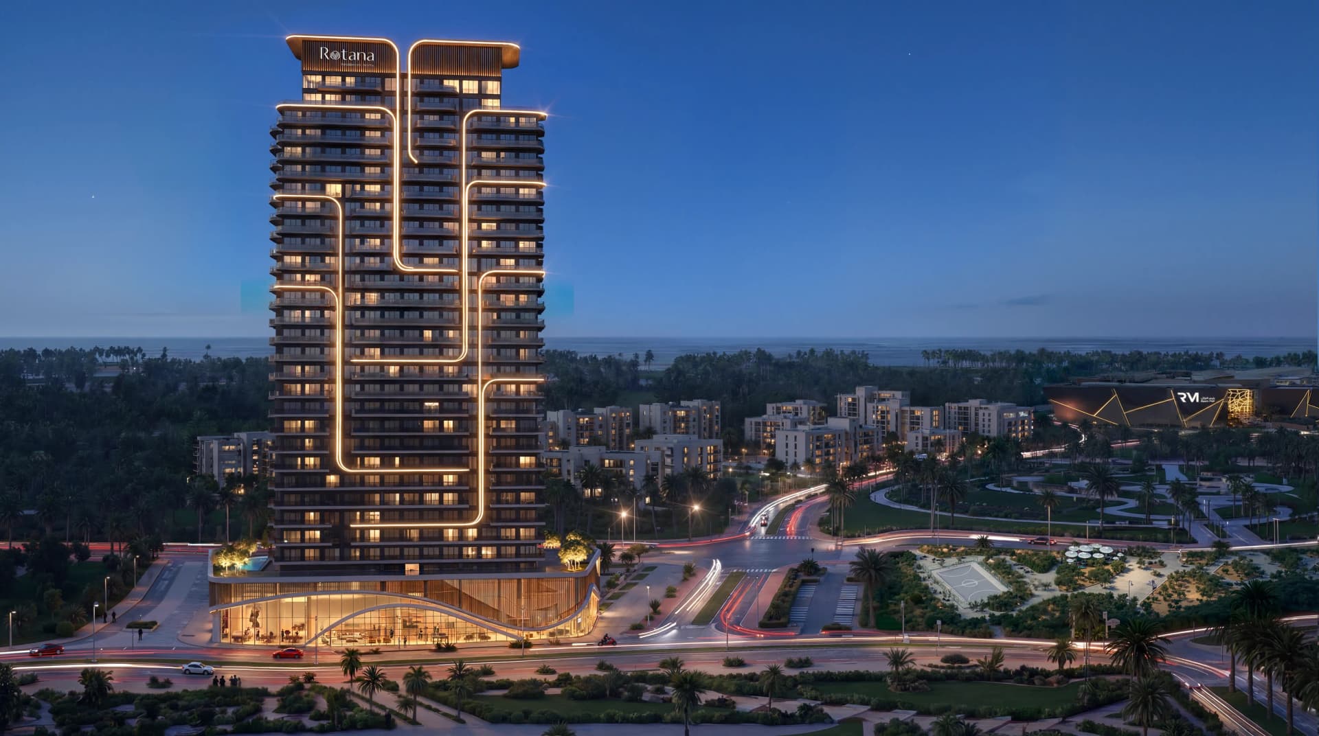Rotana Residences North Tower by Royal Group, Reem Island. Render supplied by developer.