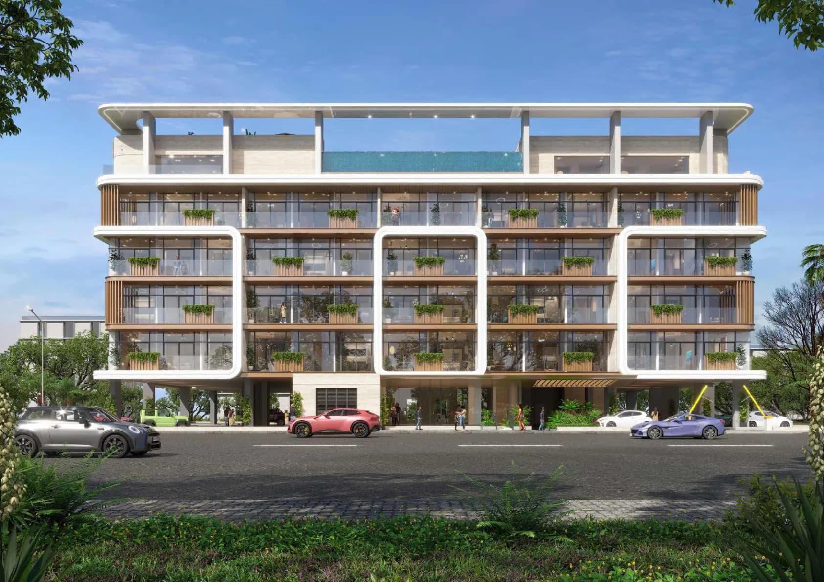 One By Preston by Preston Developer, Dubai South. Render supplied by developer.