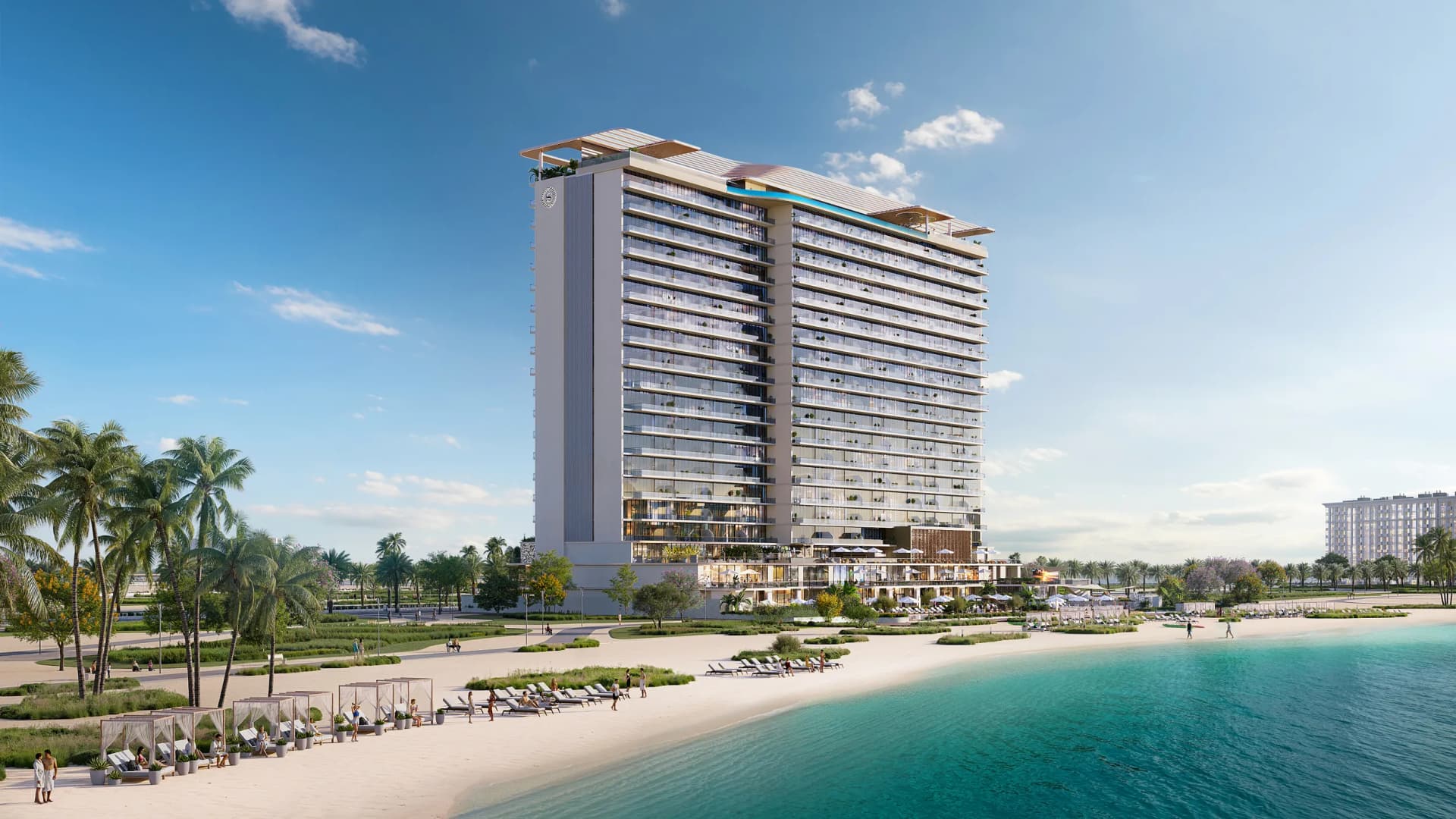 The Residences at Sheraton Al Marjan Island Resort by ATARA Development, Al Marjan Island. Render supplied by developer.