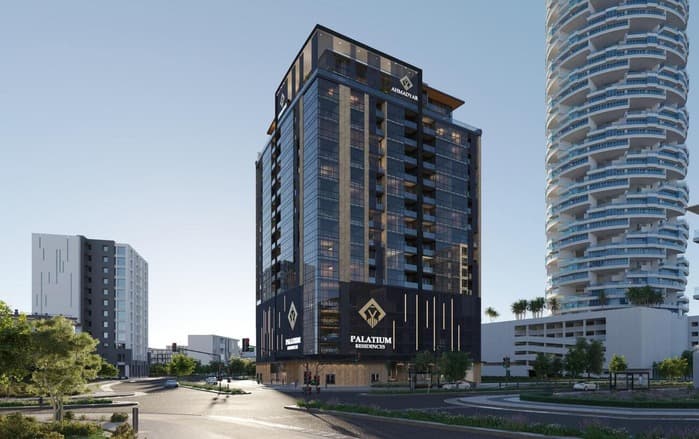 Palatium Residence by Ahmadyar Developments, JVC (Jumeirah Village Circle). Render supplied by developer.