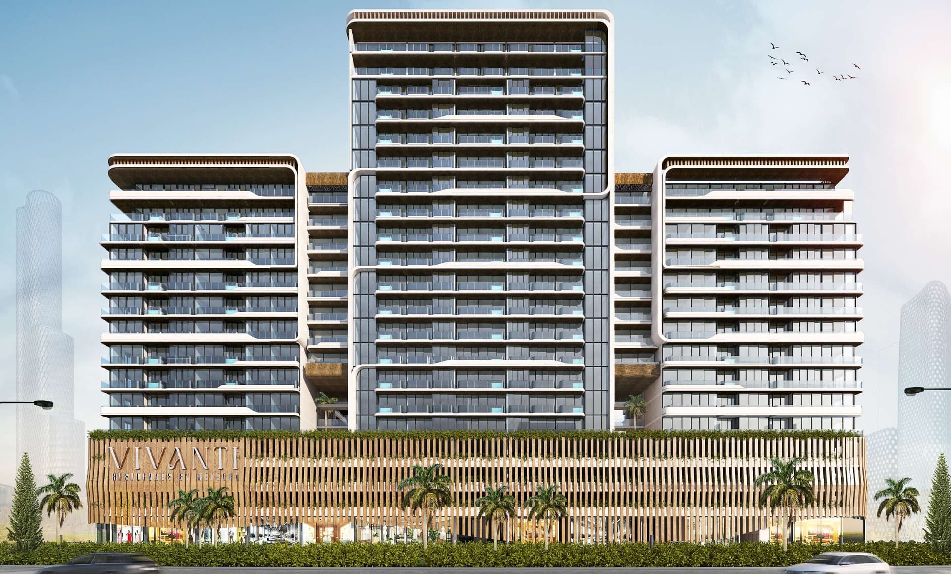 Vivanti Residences by Meteora by Meteora Developers, JVC (Jumeirah Village Circle). Render supplied by developer.