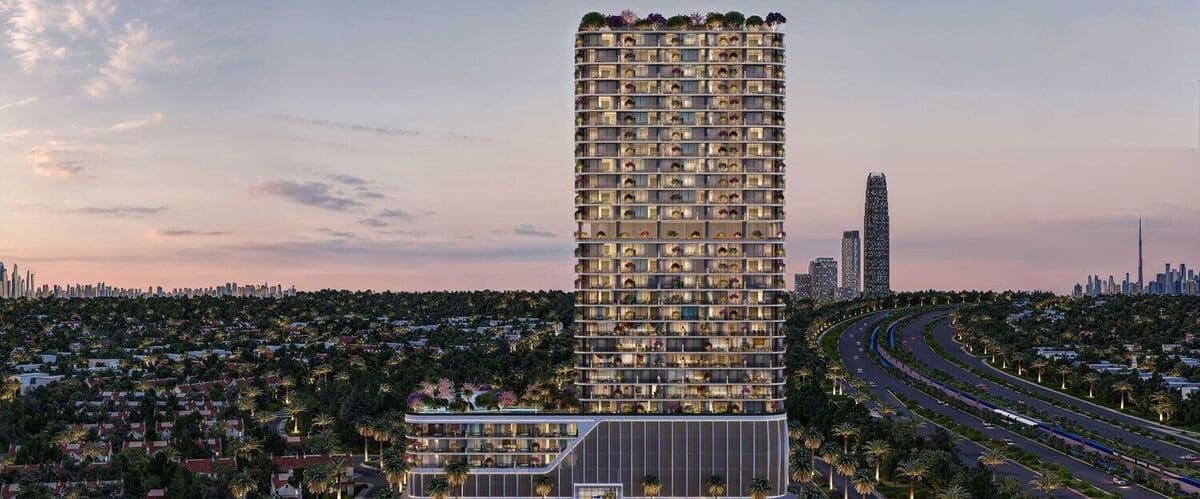 Interstellar Tower by Mr. Eight Development, JVT (Jumeirah Village Triangle). Render supplied by developer.