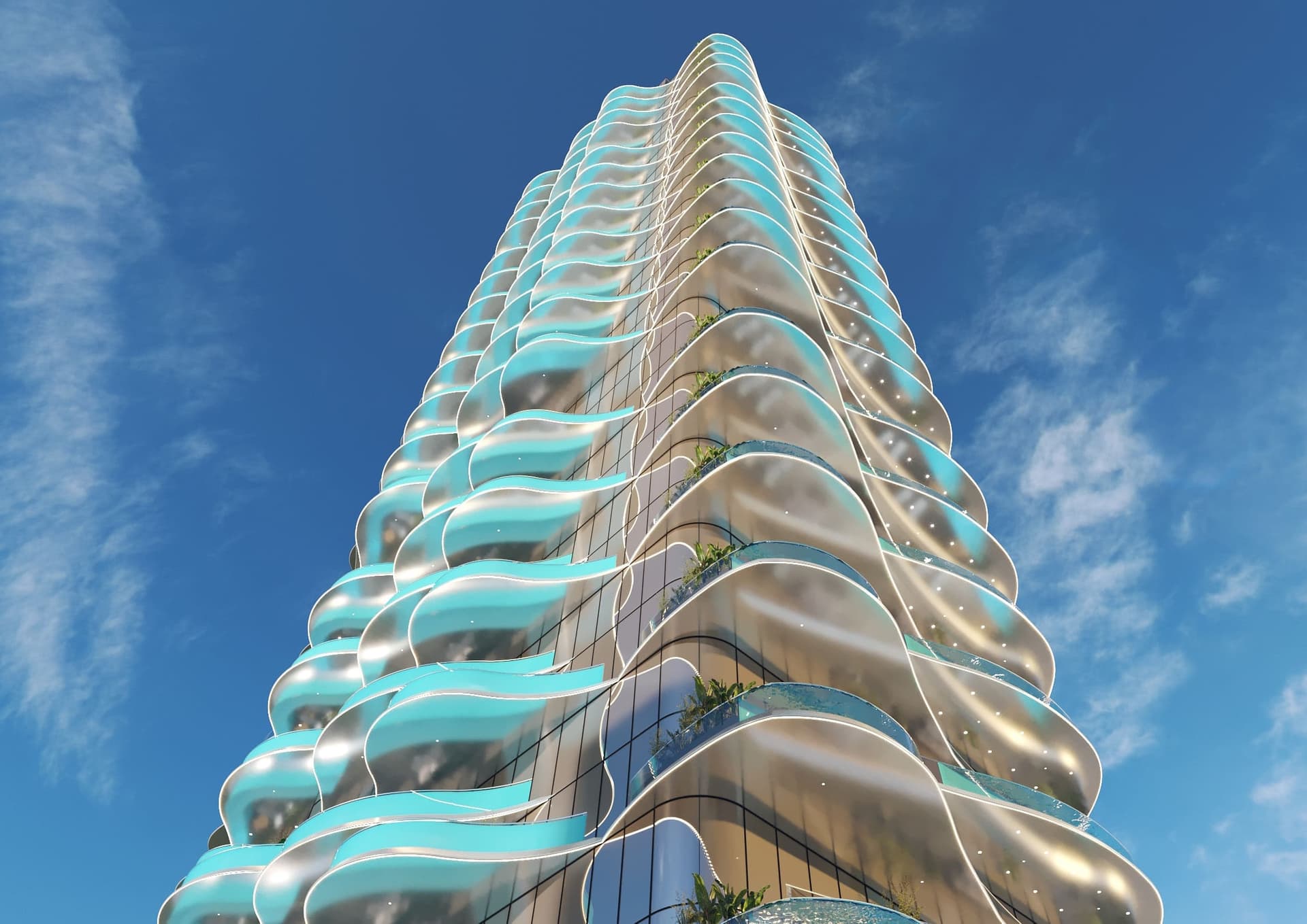 Volga Tower by Tiger, JVT (Jumeirah Village Triangle). Render supplied by developer.