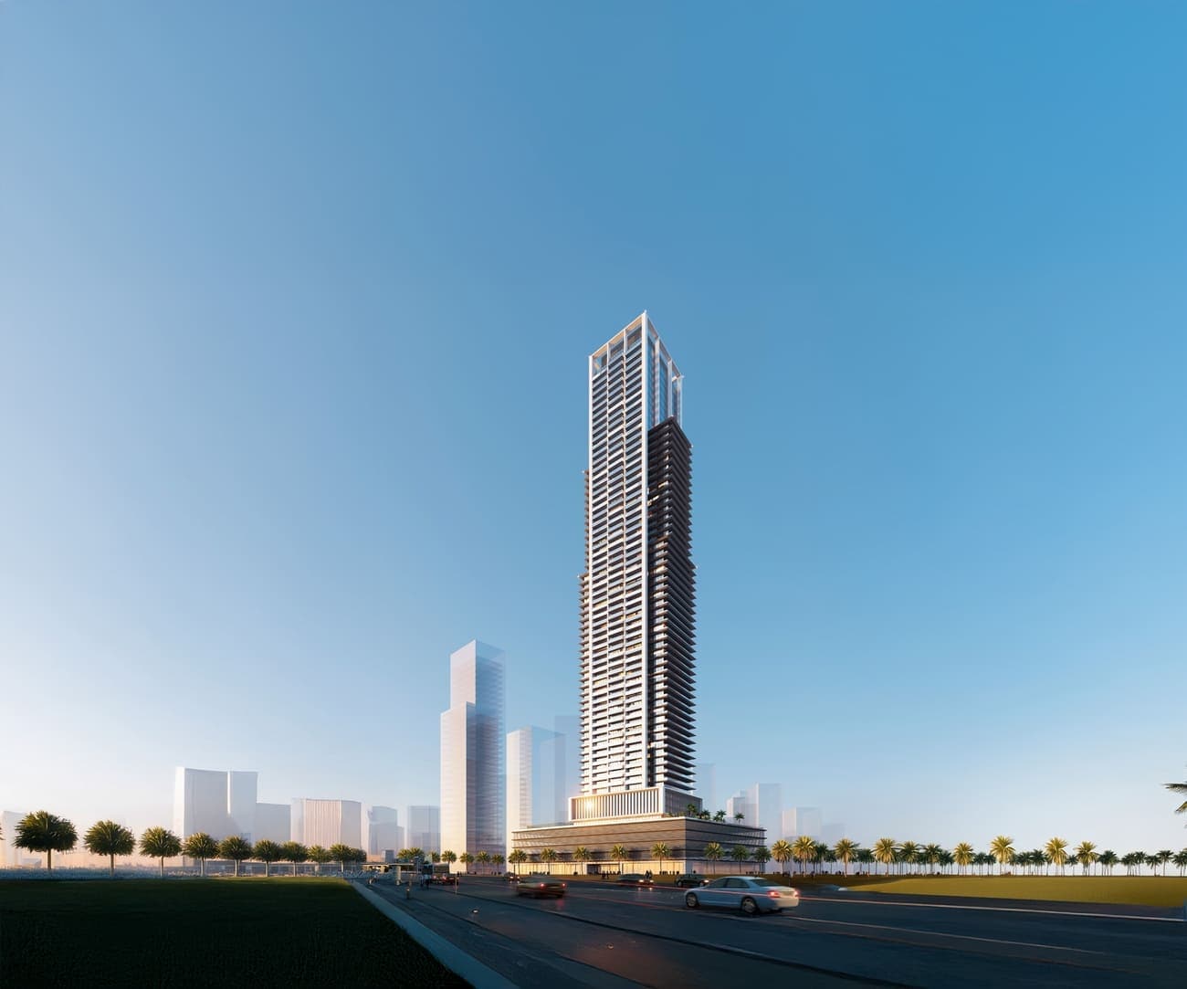 Auresta Tower by Tiger, JVC (Jumeirah Village Circle). Render supplied by developer.