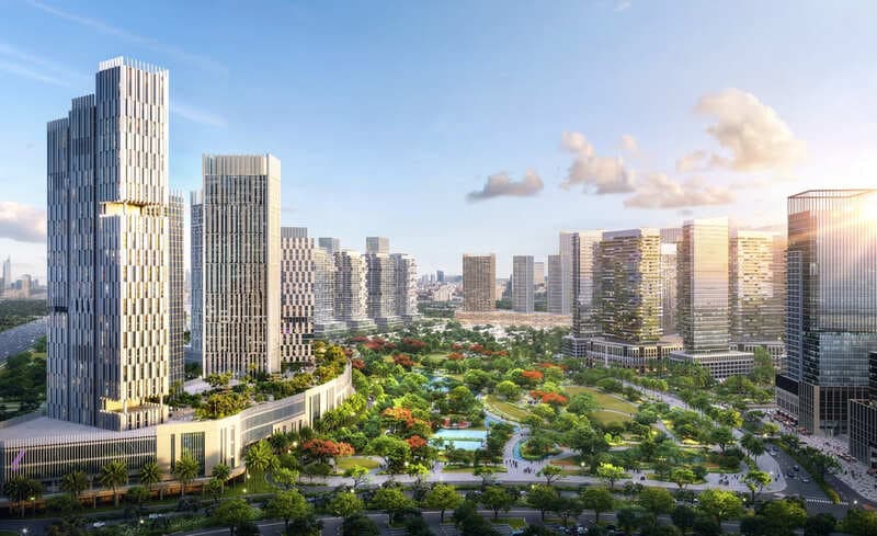 Azizi Milan by Azizi, City Of Arabia. Render supplied by developer.